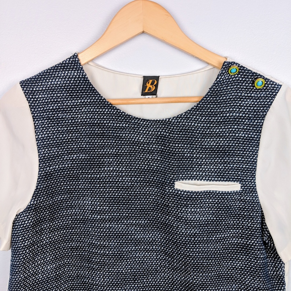 Sachin + Babi Split Back Blouse With Button Detail - Picture 3 of 8
